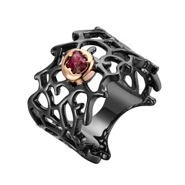 Кольцо AY-R00125-X-BG-Pin-X-X серебро