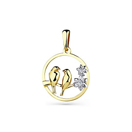 Подвеска 010-0048-0001-021 золото Птица