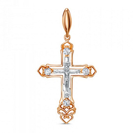 Крест христианский 3002055 золото Полновесный