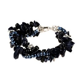 Браслет д00  ювелирный сплав Ночные искры