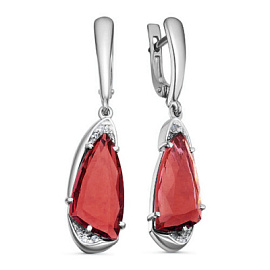 Серьги подвесные С-0272 гр серебро