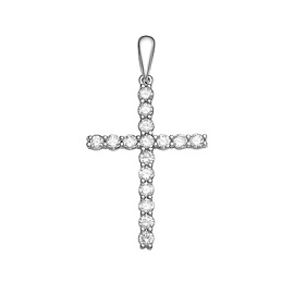 Крест декоративный ПДР0034В серебро
