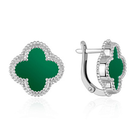 Серьги 2340395696-60 серебро Ван Клиф