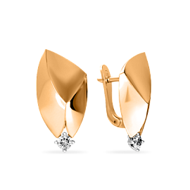 Серьги 01-216494 золото