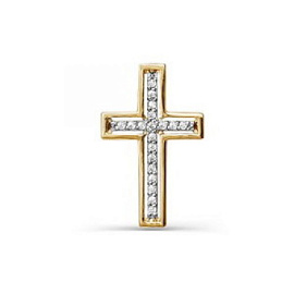 Крест декоративный 080176 золото