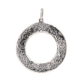 Подвеска ПЛ037-61 серебро Круг