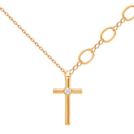Колье П13216943 золото Крест