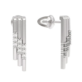 Серьги пусеты 1039062-01110 серебро