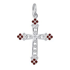Крест декоративный 90-03-1263 серебро
