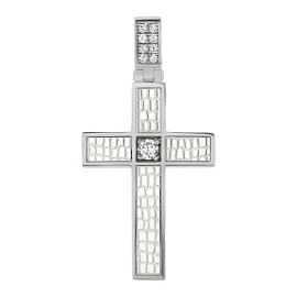 Крест декоративный FJ-kp2.c серебро