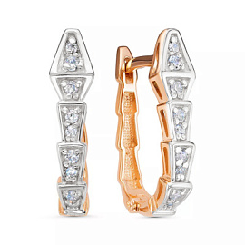 Серьги 23462 золото Булгари Змея