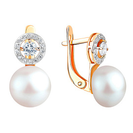 Серьги 290-1-1116Р золото