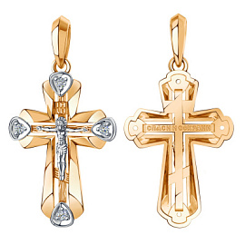 Крест христианский 01-417421 золото