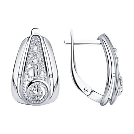 Серьги 94-120-00667-1 серебро