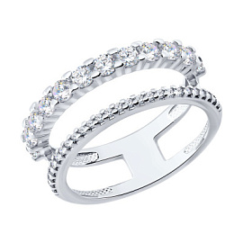 Кольцо 94014876 серебро