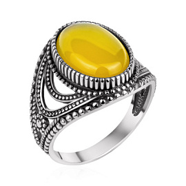 Кольцо один камень 1310396372-50 серебро