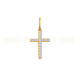 Крест декоративный 3326 золото