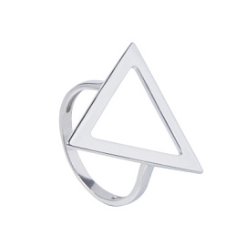 Кольцо 1900016082 серебро Треугольник