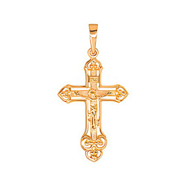 Крест христианский КР-099 золото