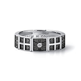 Печатка 01-4095.000Б-17 серебро Крест_1