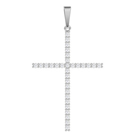 Крест декоративный 0800040-00775 серебро