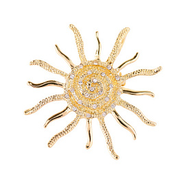 Брошь 61930240-1 ювелирный сплав Солнце