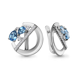 Серьги 4323505А.5 серебро