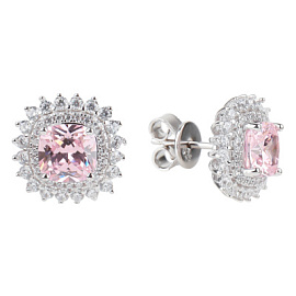 Серьги пусеты SS-B1380EC2 серебро