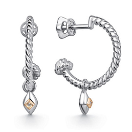 Серьги подвесные 02-4864.000Б-00 серебро