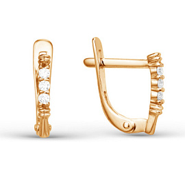 Серьги дорожка 001252-1102 золото