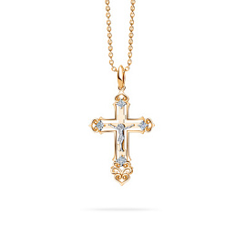 Крест христианский 01-416720 золото
