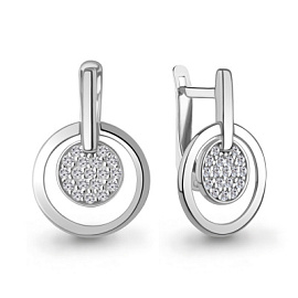 Серьги 400129А.5 серебро
