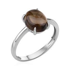 Кольцо один камень 1340106406 серебро