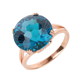 Кольцо один камень 2350 лт золото