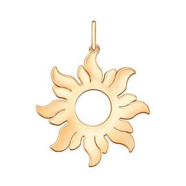 Подвеска 0400676-00240 золото Солнце
