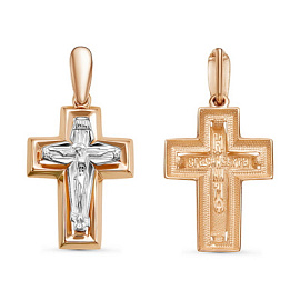 Крест христианский 080613 золото Полновесная