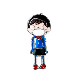 Брошь 3-1873-W ювелирный сплав Доктор