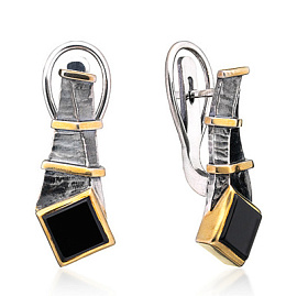 Серьги ER021613ONX-CSQ-M серебро