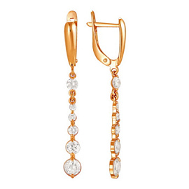 Серьги подвесные 21305071110 золото