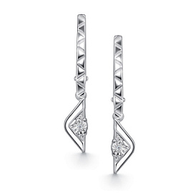 Серьги подвесные 02-5109.000Б-00 серебро