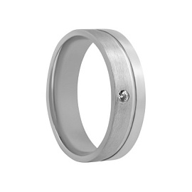 Кольцо обручальное AgМТ-237Б серебро