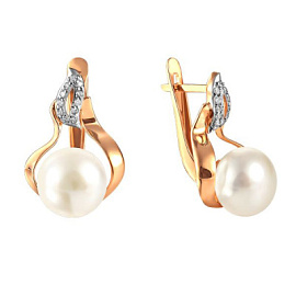 Серьги 290-1-995Р золото