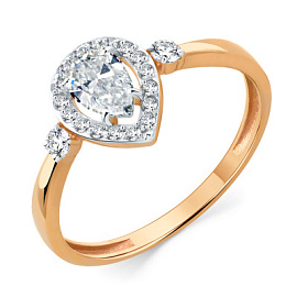 Кольцо 001-0974-0001-011 золото