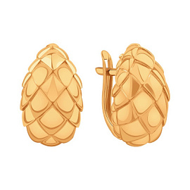 Серьги Т10002Е034 золото