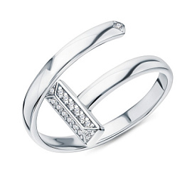 Кольцо 411-10-753 серебро Тиффани Т