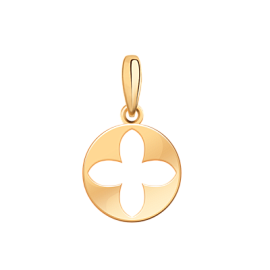 Подвеска 50353 золото Клевер