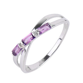 Кольцо дорожка 1-1242 ам серебро