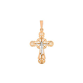 Крест христианский КР-113КБ золото