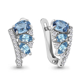 Серьги 4968605А.5 серебро