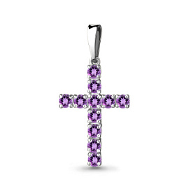 Крест декоративный 2521304.5 серебро